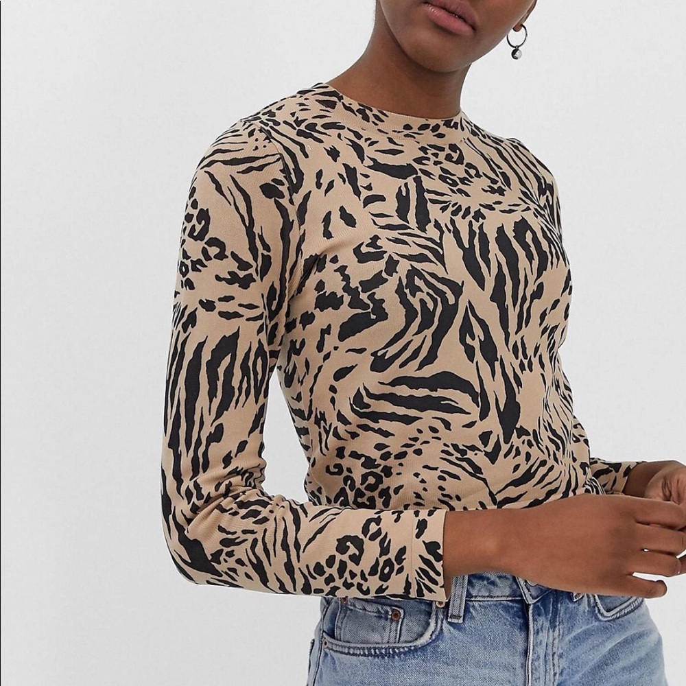 Asos mixed design top